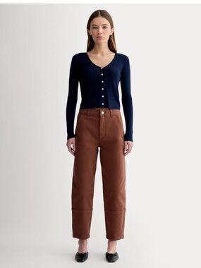 Everlane Utility Barrel Pants in Rosewood